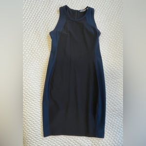 Athleta curvy little black dress - with blue!